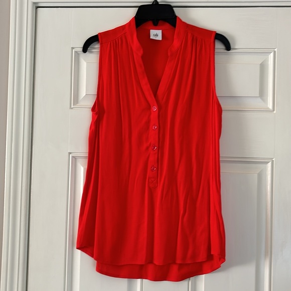 Cabi/Red Sleeveless Blouse Sz Small - Picture 3 of 5